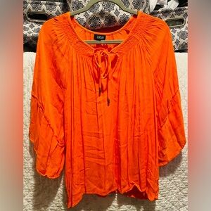 a.n.a Women's Bright Orange Blouse